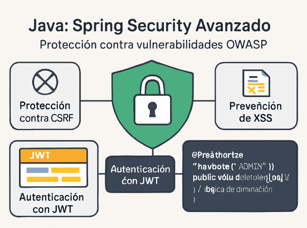 Spring Security: Protección contra vulnerabilidades OWASP